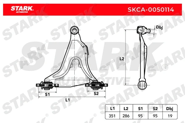 Control/Trailing Arm, wheel suspension