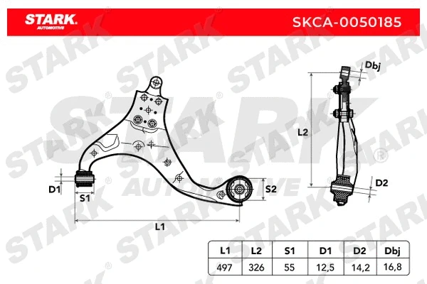 Control/Trailing Arm, wheel suspension
