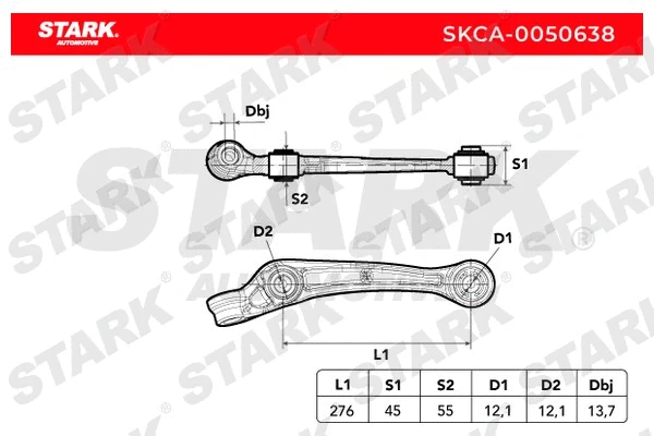 Control/Trailing Arm, wheel suspension