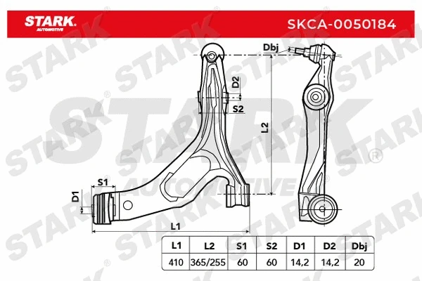 Control/Trailing Arm, wheel suspension (SKCA-0050184)