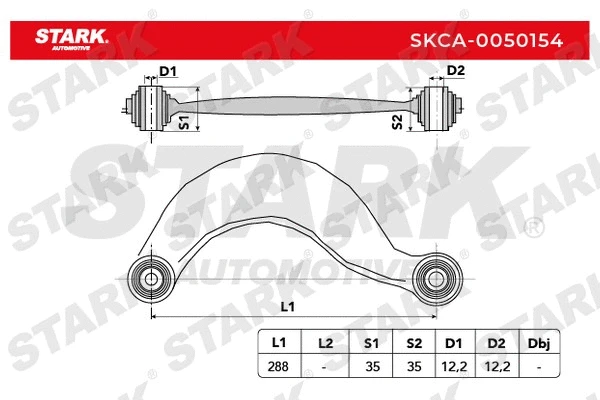 Control/Trailing Arm, wheel suspension