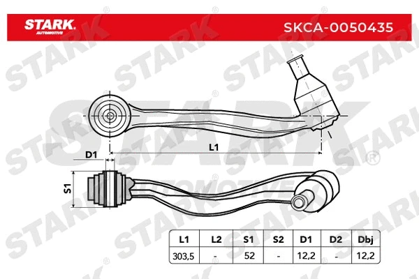 Control/Trailing Arm, wheel suspension