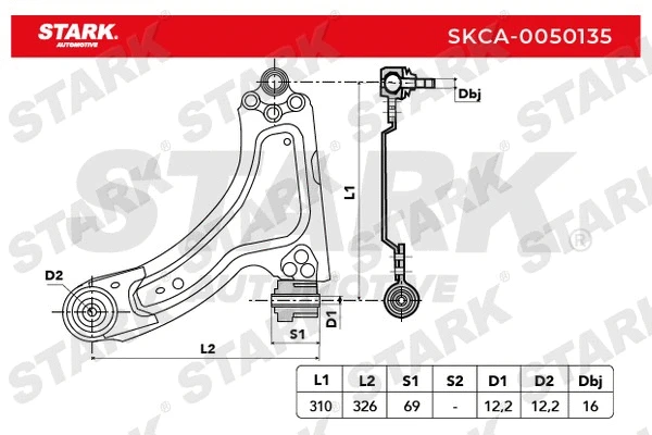 Control/Trailing Arm, wheel suspension