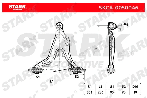 Control/Trailing Arm, wheel suspension