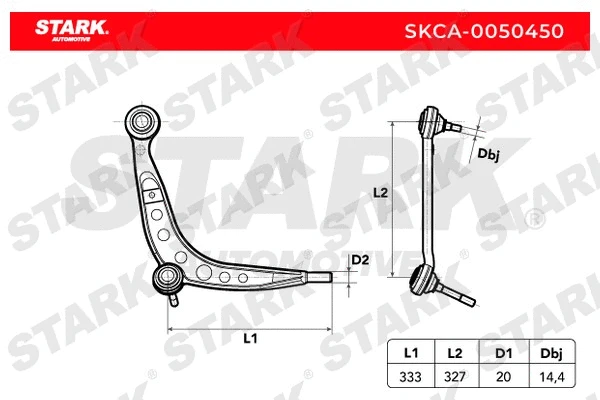 Control/Trailing Arm, wheel suspension