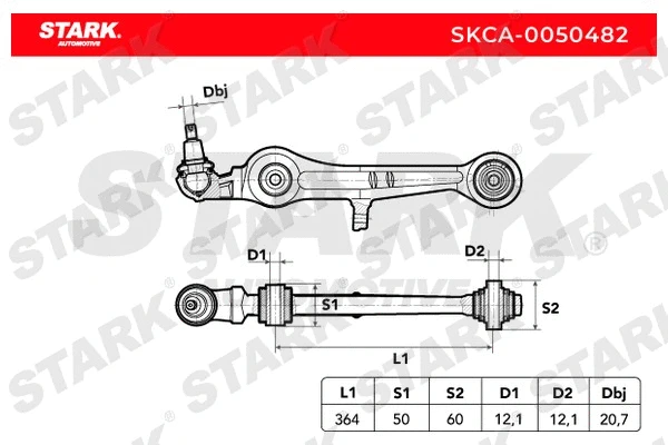 Control/Trailing Arm, wheel suspension