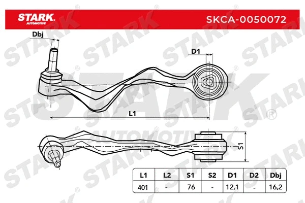 Control/Trailing Arm, wheel suspension
