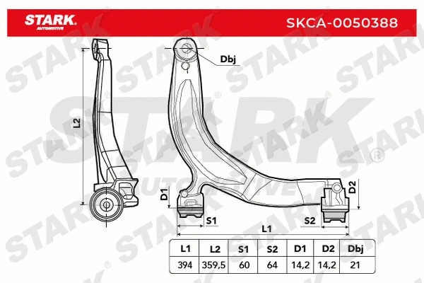 Control/Trailing Arm, wheel suspension
