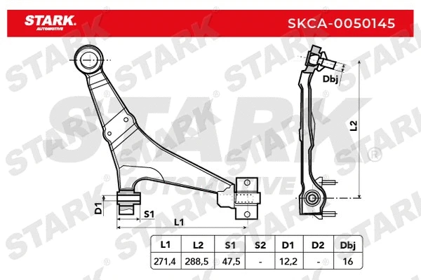 Control/Trailing Arm, wheel suspension