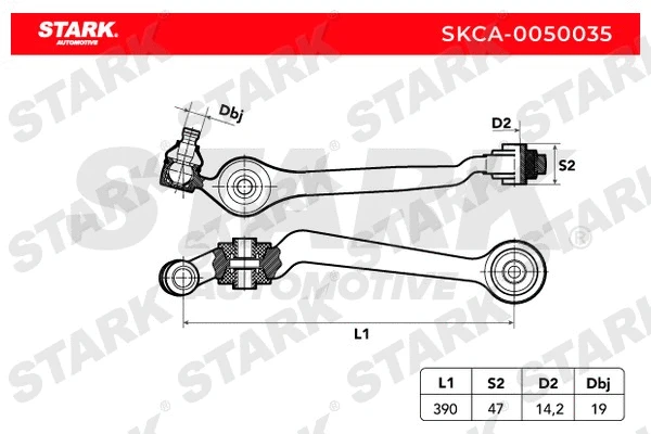 Control/Trailing Arm, wheel suspension