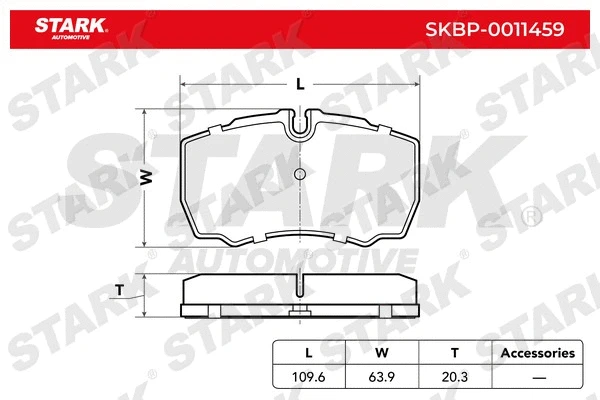 Brake Pad Set, disc brake (SKBP-0011459)