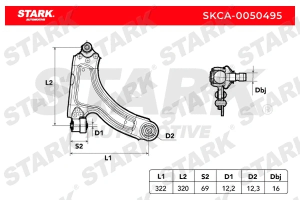 Control/Trailing Arm, wheel suspension