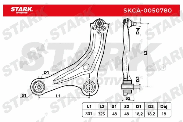 Control/Trailing Arm, wheel suspension