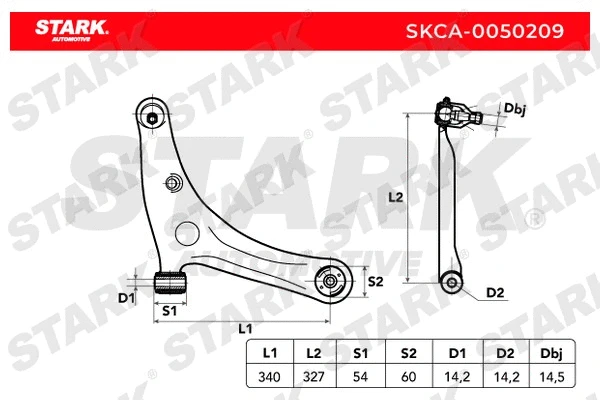 Control/Trailing Arm, wheel suspension
