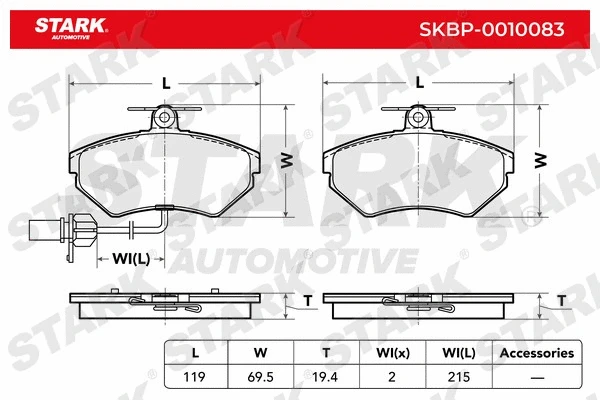 Brake Pad Set, disc brake