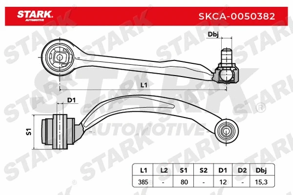 Control/Trailing Arm, wheel suspension