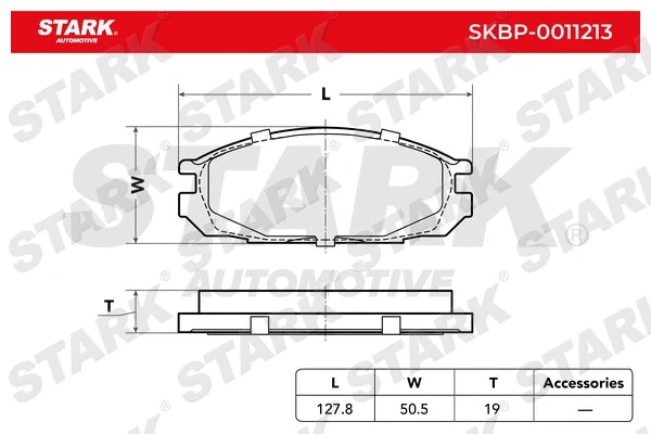 Brake Pad Set, disc brake (SKBP-0011213)