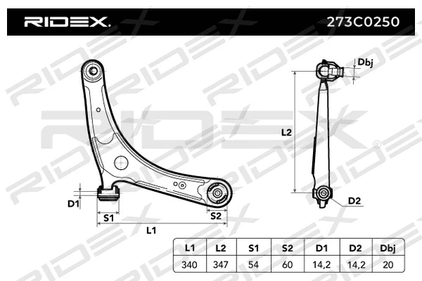 Control/Trailing Arm, wheel suspension