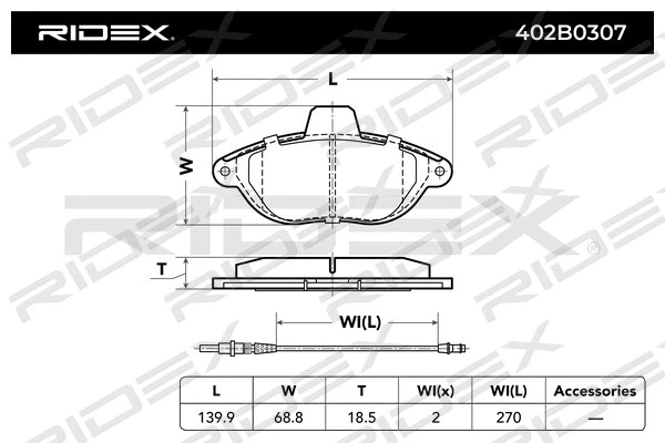 Brake Pad Set, disc brake