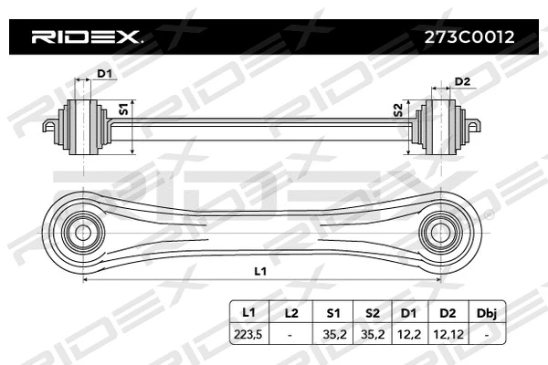 Control/Trailing Arm, wheel suspension