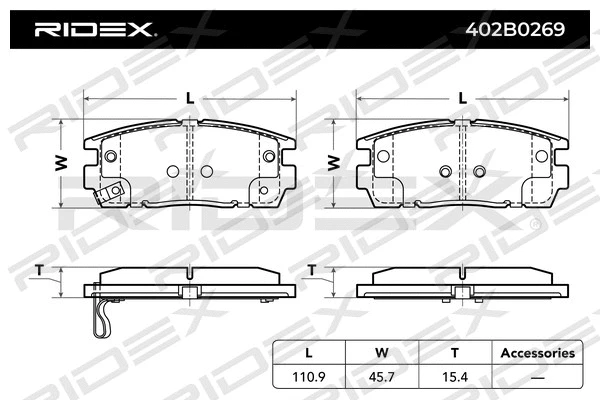 Brake Pad Set, disc brake