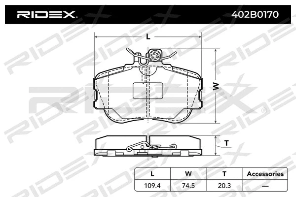Brake Pad Set, disc brake