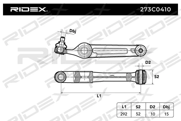 Control/Trailing Arm, wheel suspension