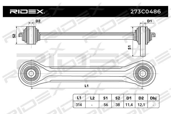 Rod/Strut, wheel suspension