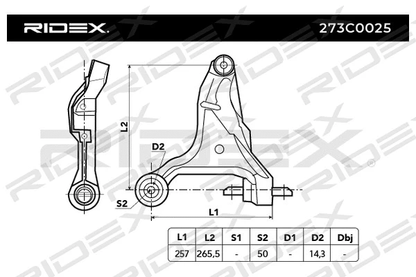 Control/Trailing Arm, wheel suspension