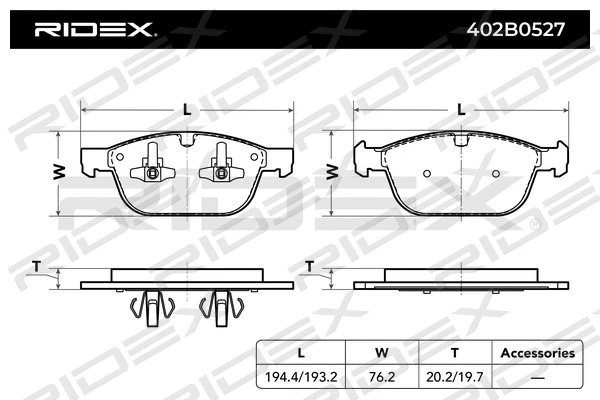 Brake Pad Set, disc brake
