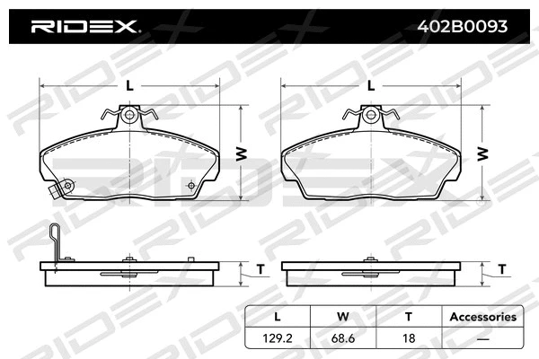 Brake Pad Set, disc brake