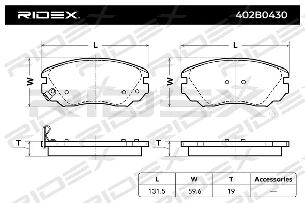Brake Pad Set, disc brake