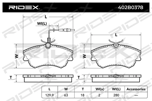 Brake Pad Set, disc brake