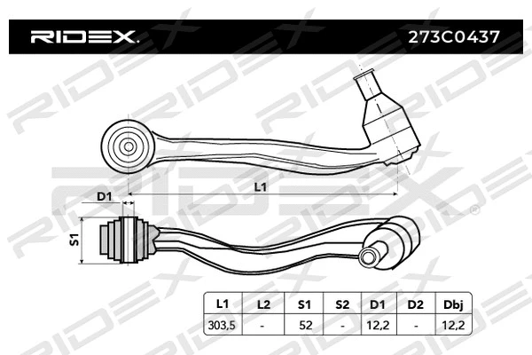 Control/Trailing Arm, wheel suspension