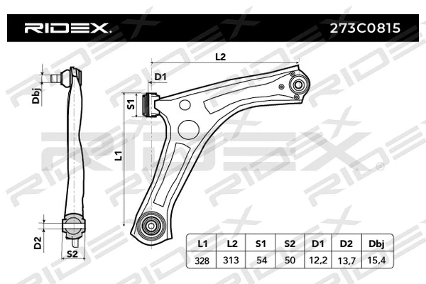 Control/Trailing Arm, wheel suspension (273C0815)
