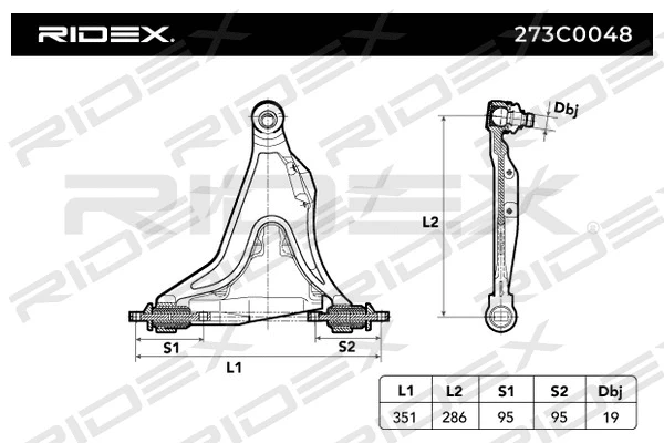 Control/Trailing Arm, wheel suspension