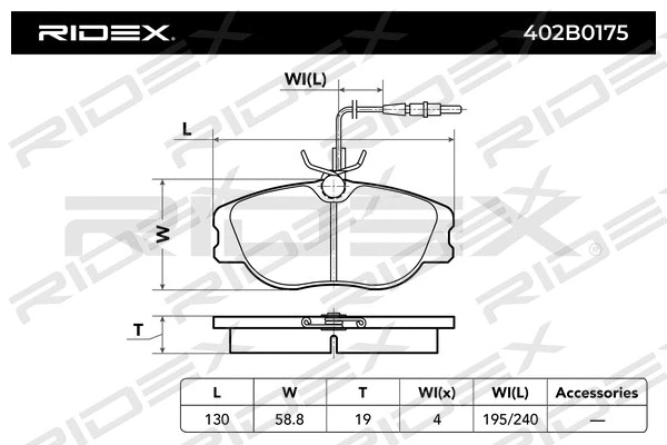 Brake Pad Set, disc brake