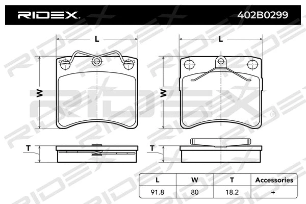 Brake Pad Set, disc brake