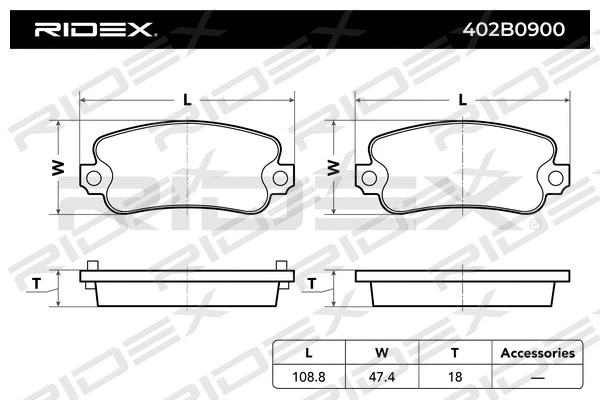 Brake Pad Set, disc brake