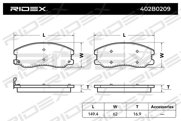 Brake Pad Set, disc brake