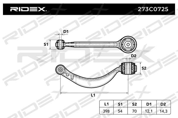 Control/Trailing Arm, wheel suspension