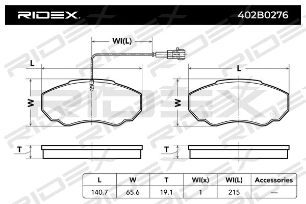 Brake Pad Set, disc brake