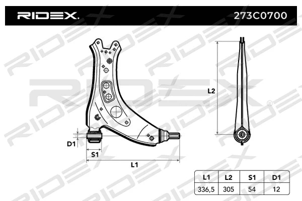 Control/Trailing Arm, wheel suspension