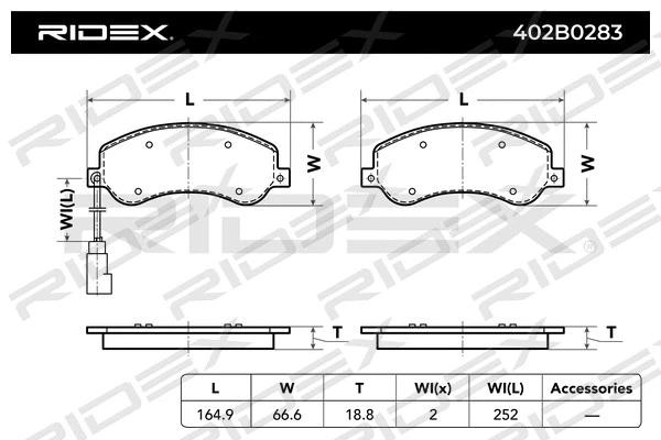 Brake Pad Set, disc brake