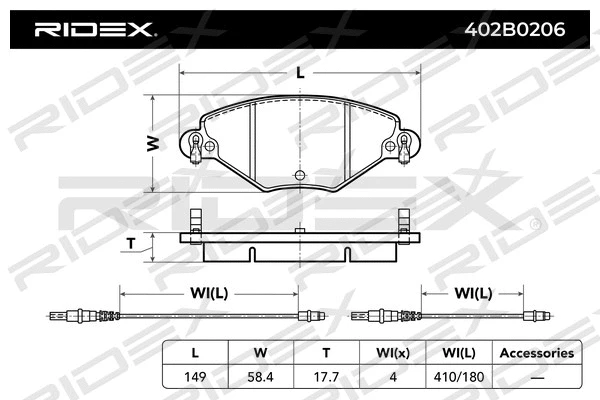 Brake Pad Set, disc brake
