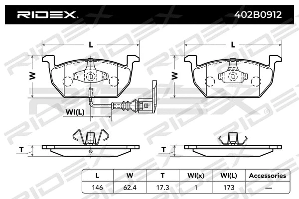 Brake Pad Set, disc brake