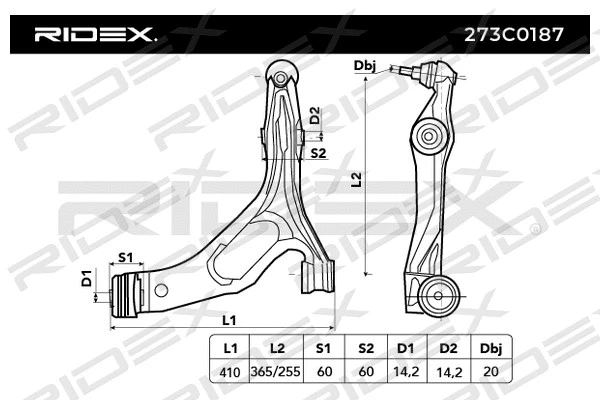 Control/Trailing Arm, wheel suspension
