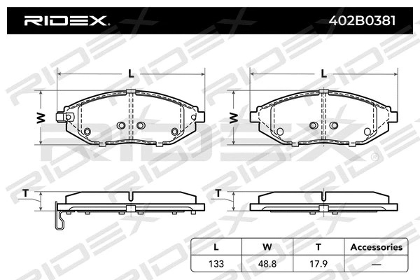 Brake Pad Set, disc brake