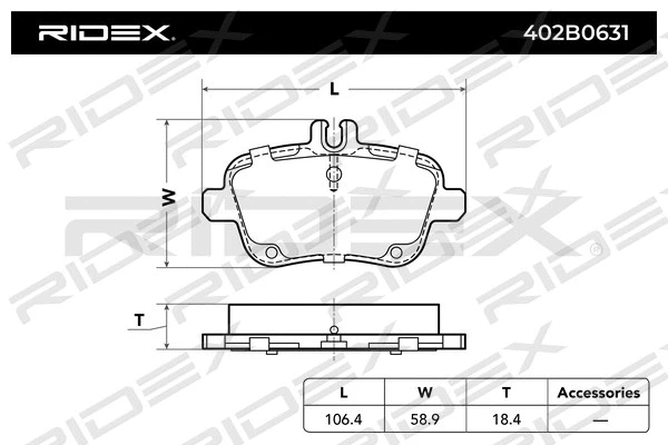 Brake Pad Set, disc brake