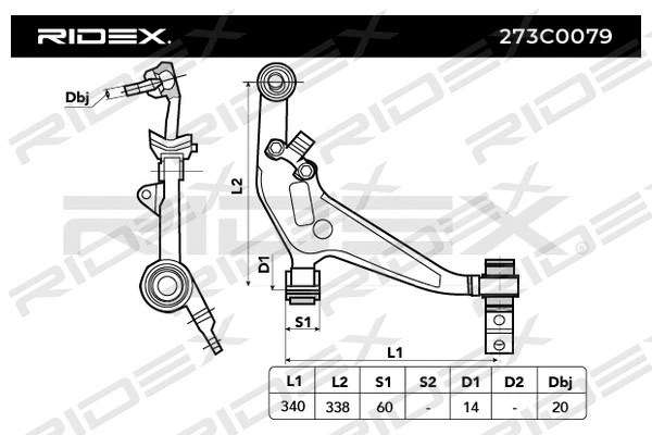Control/Trailing Arm, wheel suspension